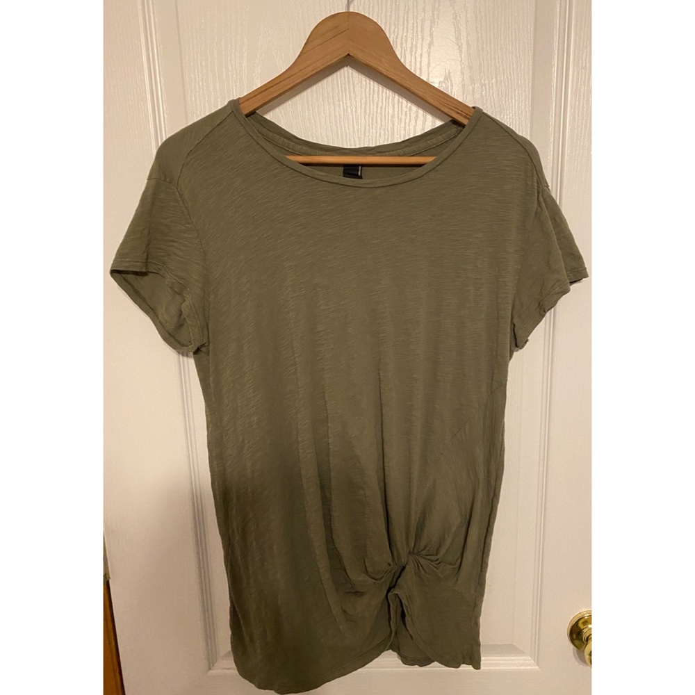 Bobi Knotted Green Tee